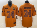 Men's Las Vegas Raiders Bo Jackson #34 Brown 2023 Salute To Service Retired Player Limited Jersey1