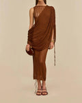 Kaya Knit Dress In Saddle