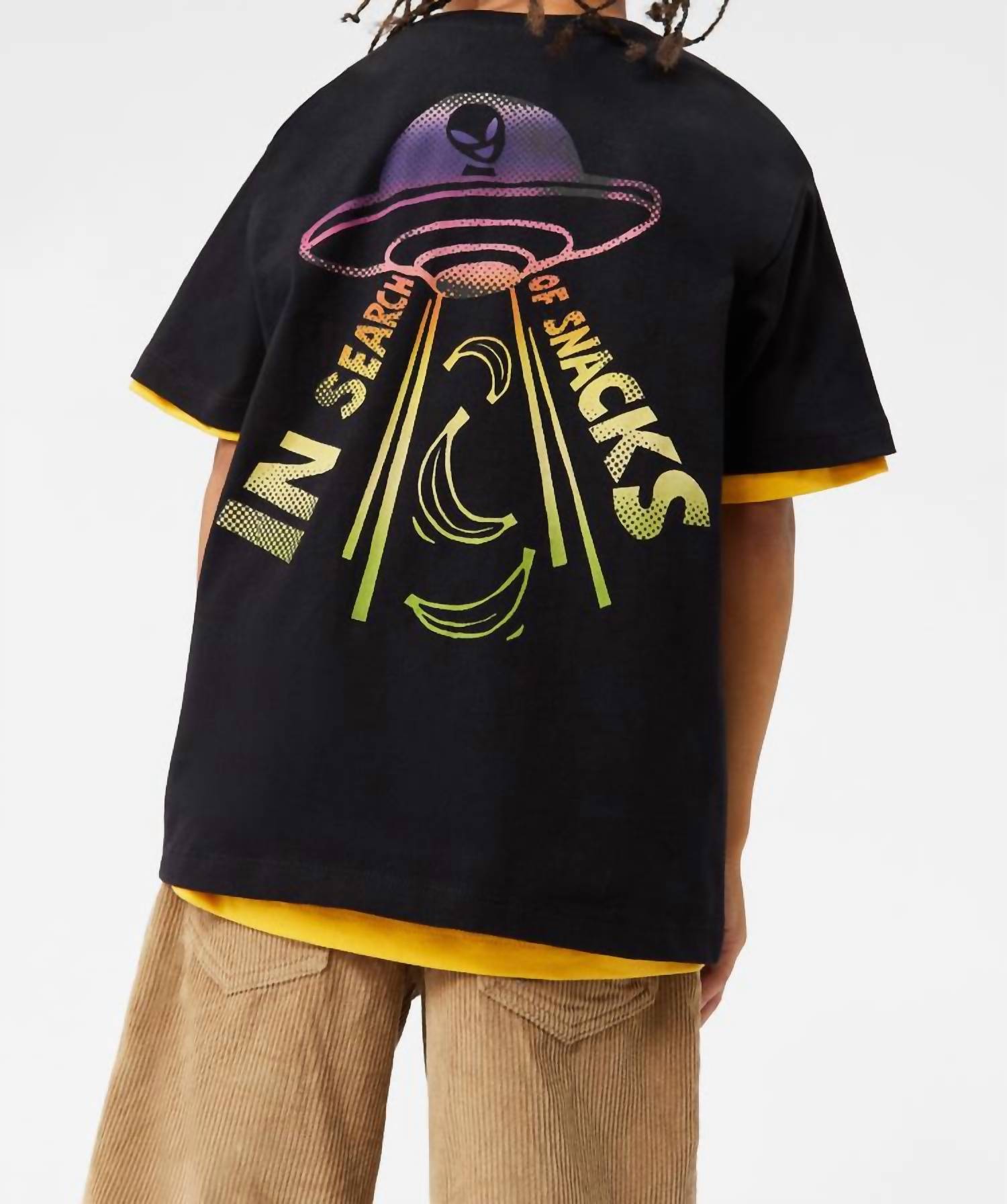 Boy's In Search Of Snacks Rodney Short Sleeve Tee In Black