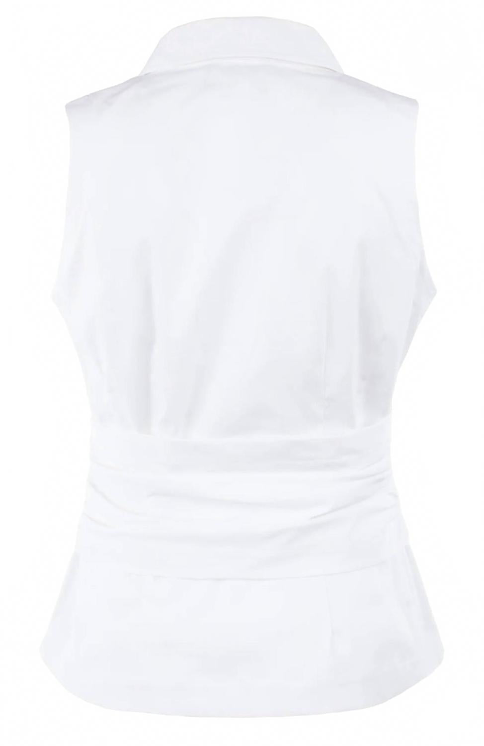 Harold Sleeveless Shirt In White