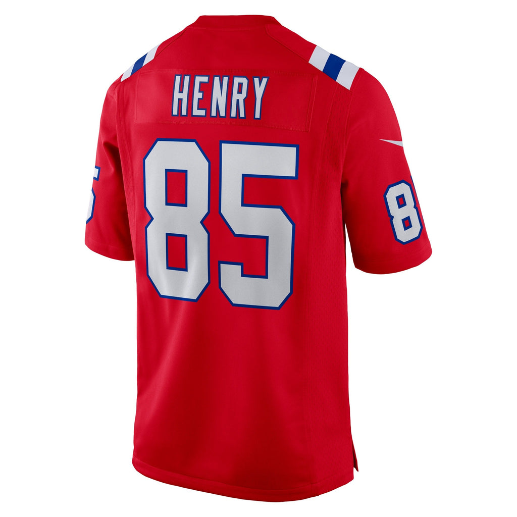 New England Patriots Hunter Henry Red Game Alternate Jersey