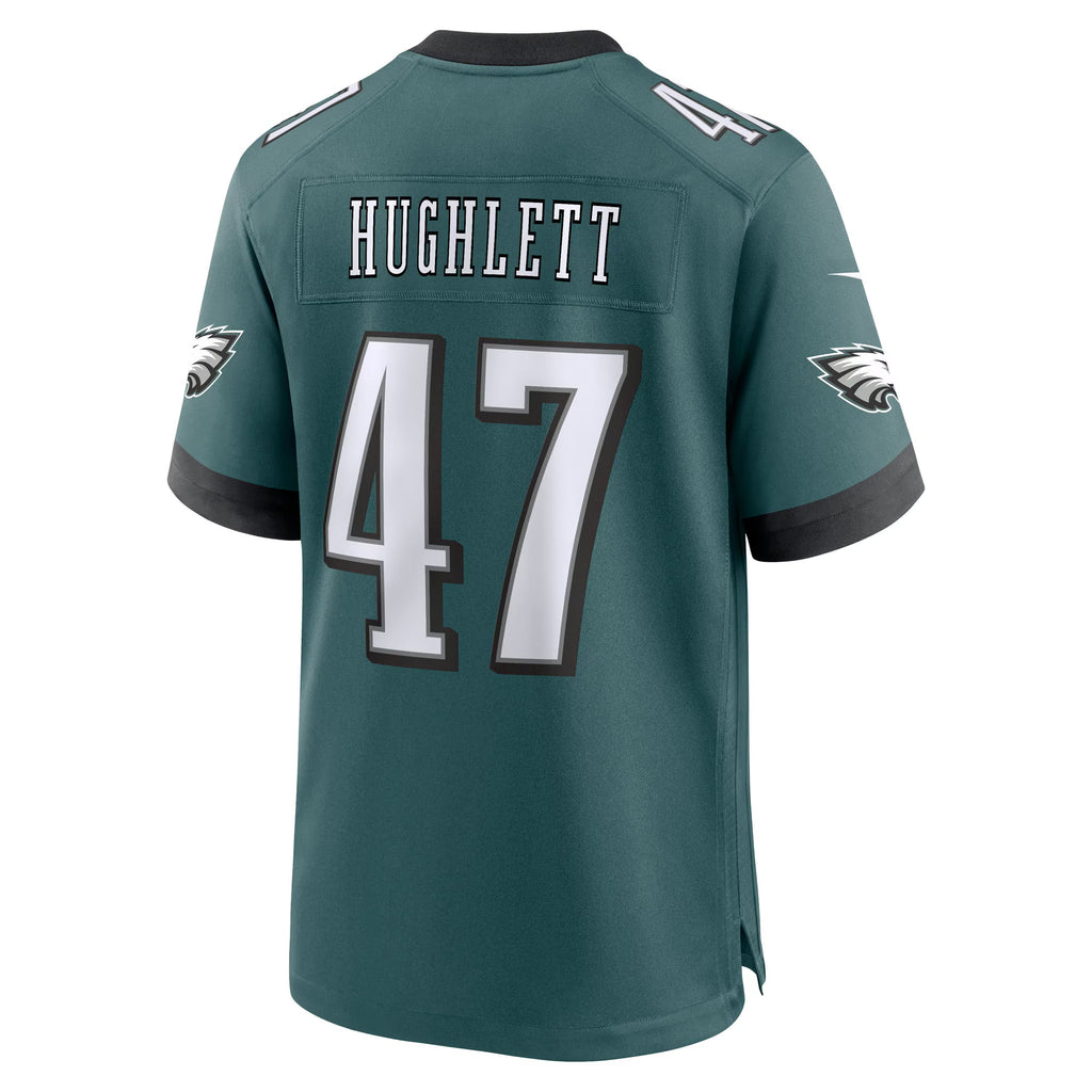 Philadelphia Eagles Charley Hughlett Midnight Green Team Game Jersey
