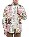 Palm Angels Denim Print Overshirt