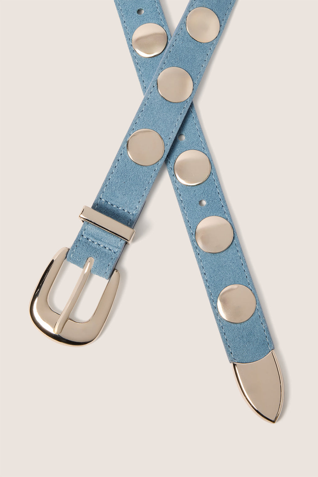 Women's Brett Studded Suede Belt