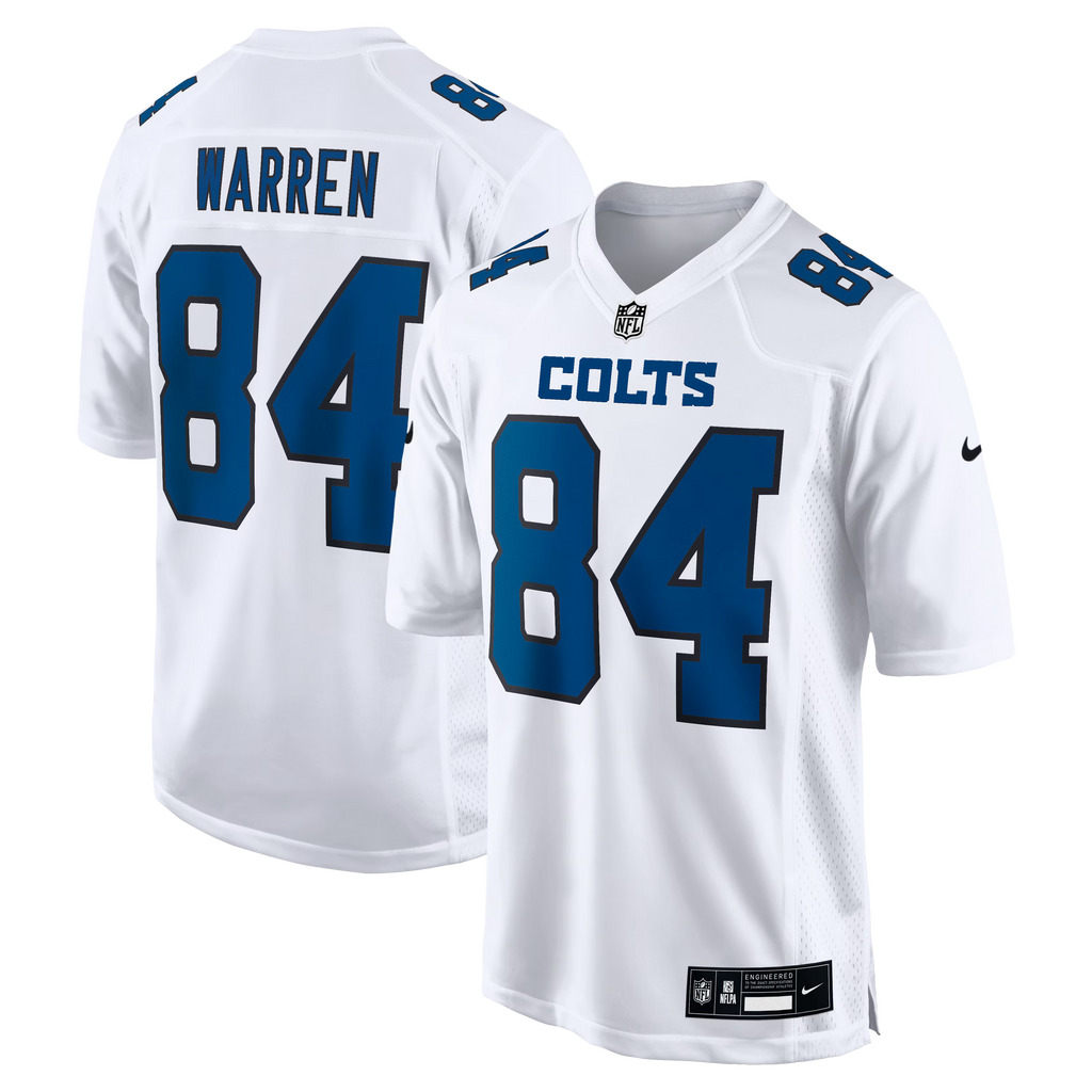 Indianapolis Colts Tyler Warren Tundra White Fashion Game Jersey