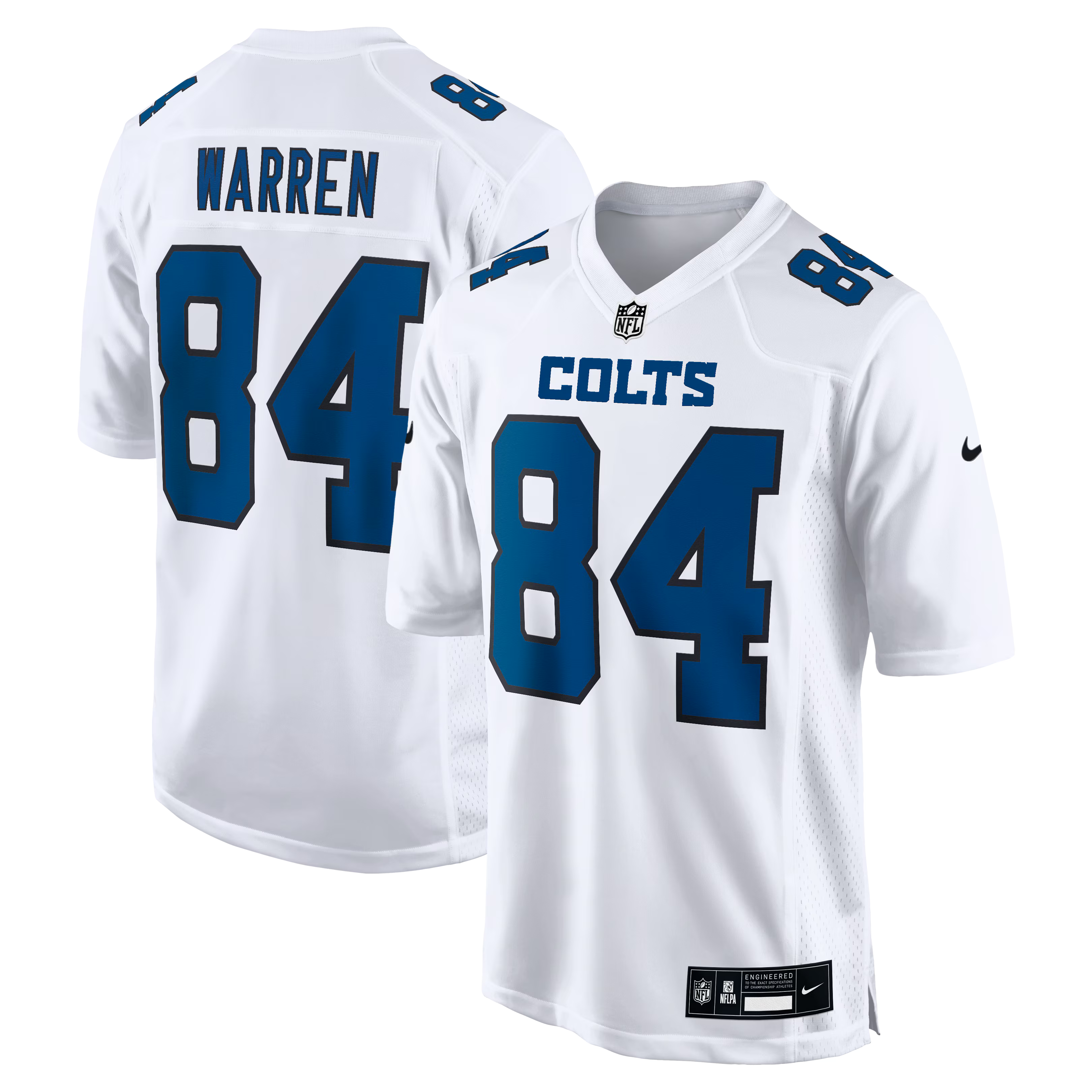 Indianapolis Colts Tyler Warren Tundra White Fashion Game Jersey