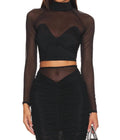 Mesh Top In Black
