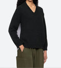 Mallory V-Neck Sweater In Forest