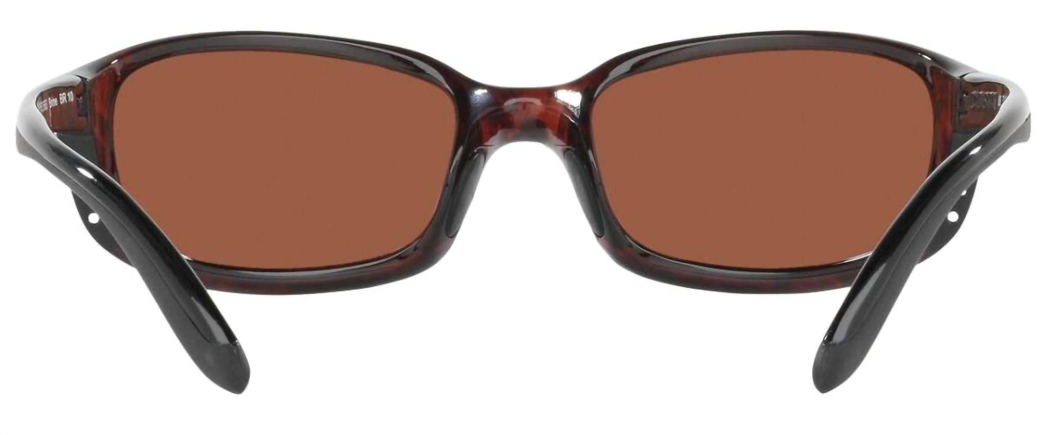 Men's Brine Reader Rectangular Polarized Sunglasses In Tortoise/copper