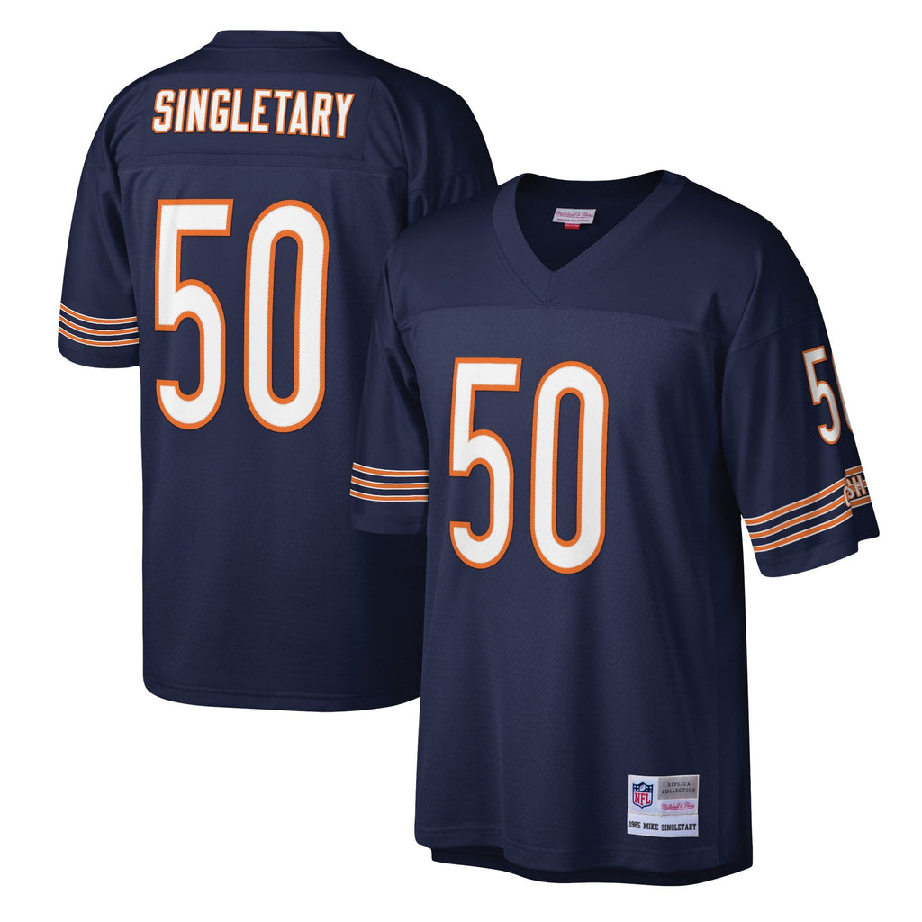 Chicago Bears Mike Singletary Mitchell & Ness Navy Legacy Replica Jersey