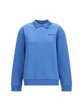 Miu Miu Women Crewneck Sweatshirt With Embroidered Logo And Collar