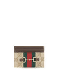 Gucci Women Web Horsebit Card Holder