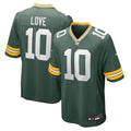 Green Bay Packers Jordan Love Green Player Game Jersey