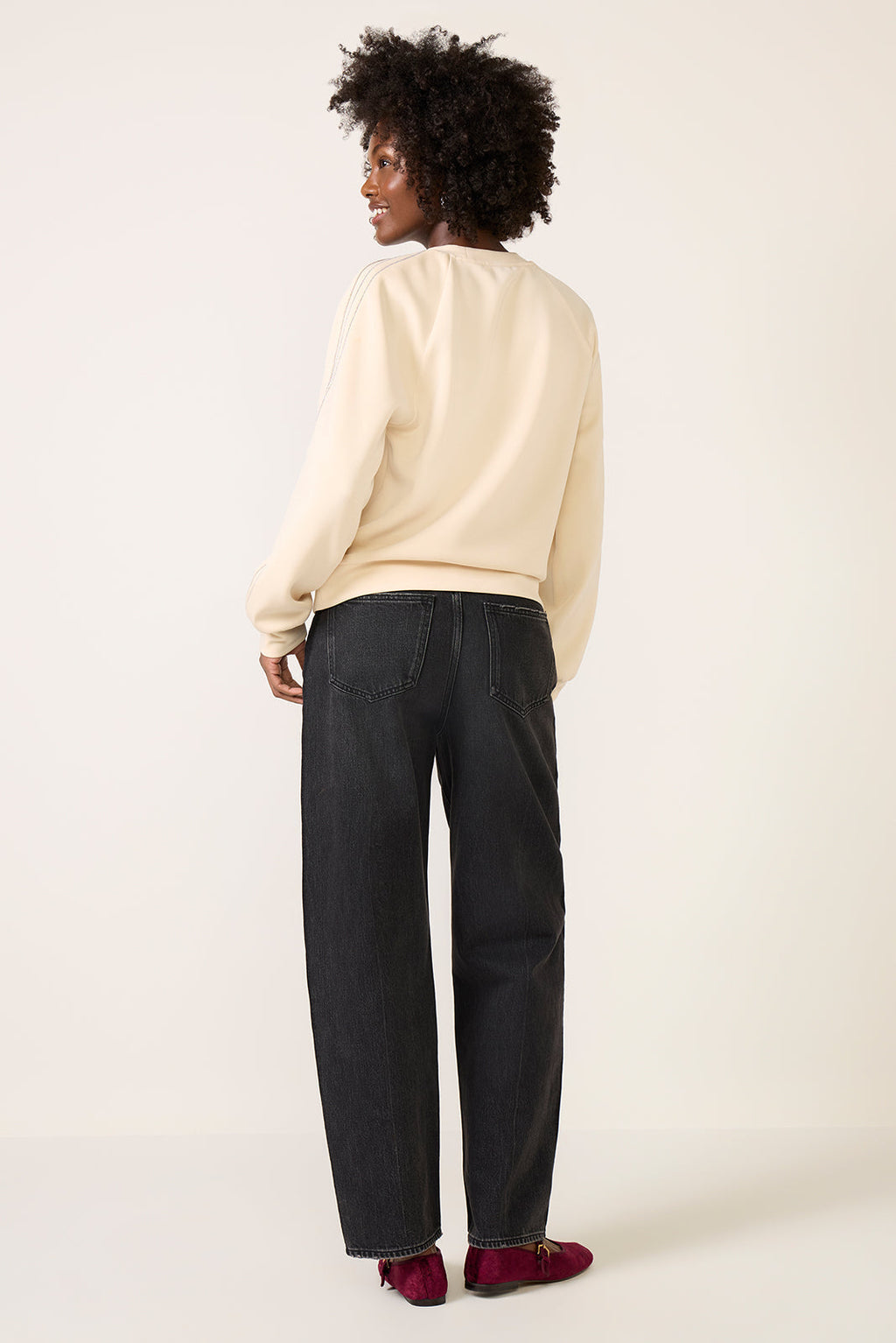 Women's Wes Barrel w Tux Stripe Jean
