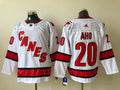 Men's Carolina Hurricanes Sebastian Aho #20 White Home Breakaway Player jersey