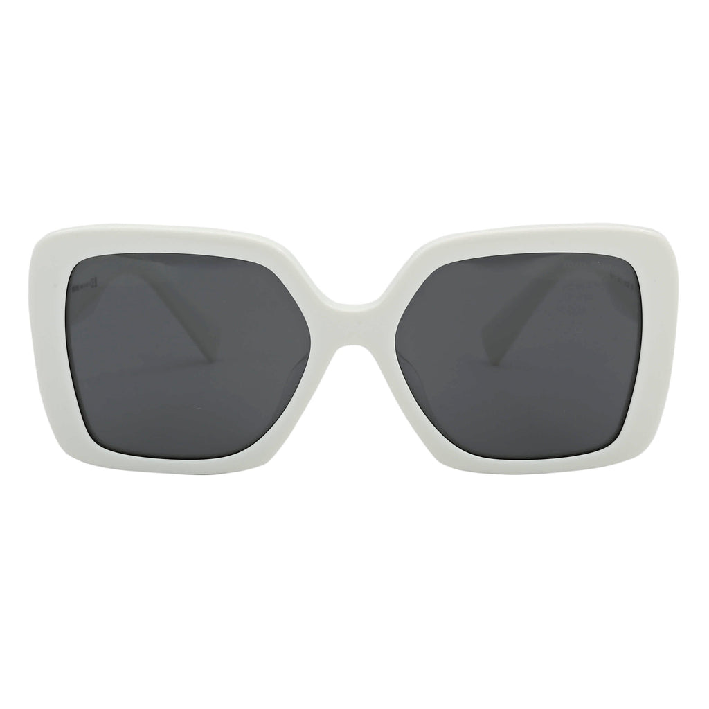 Miu Miu Dark Gray Square Ladies Sunglasses MU 10YS 1425S0 56