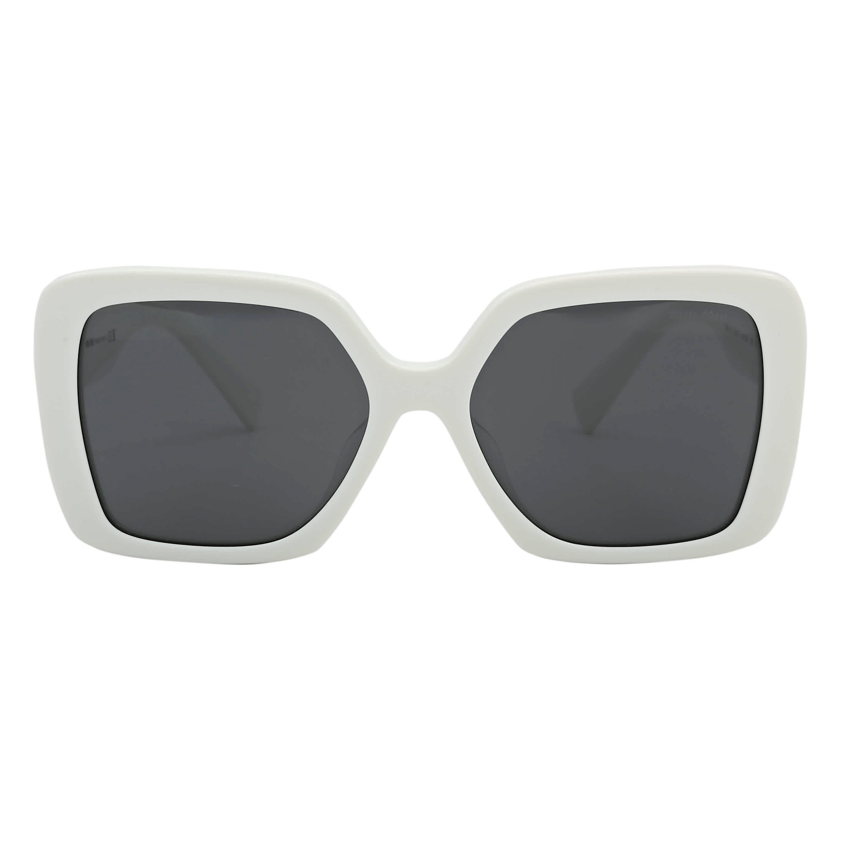Miu Miu Dark Gray Square Ladies Sunglasses MU 10YS 1425S0 56