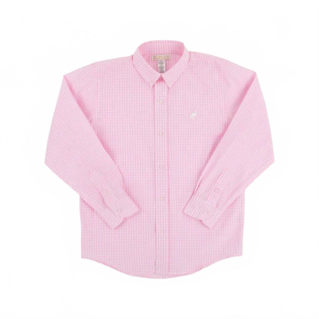 Dean's List Dress Shirt In Pink Greenbrier Gingham
