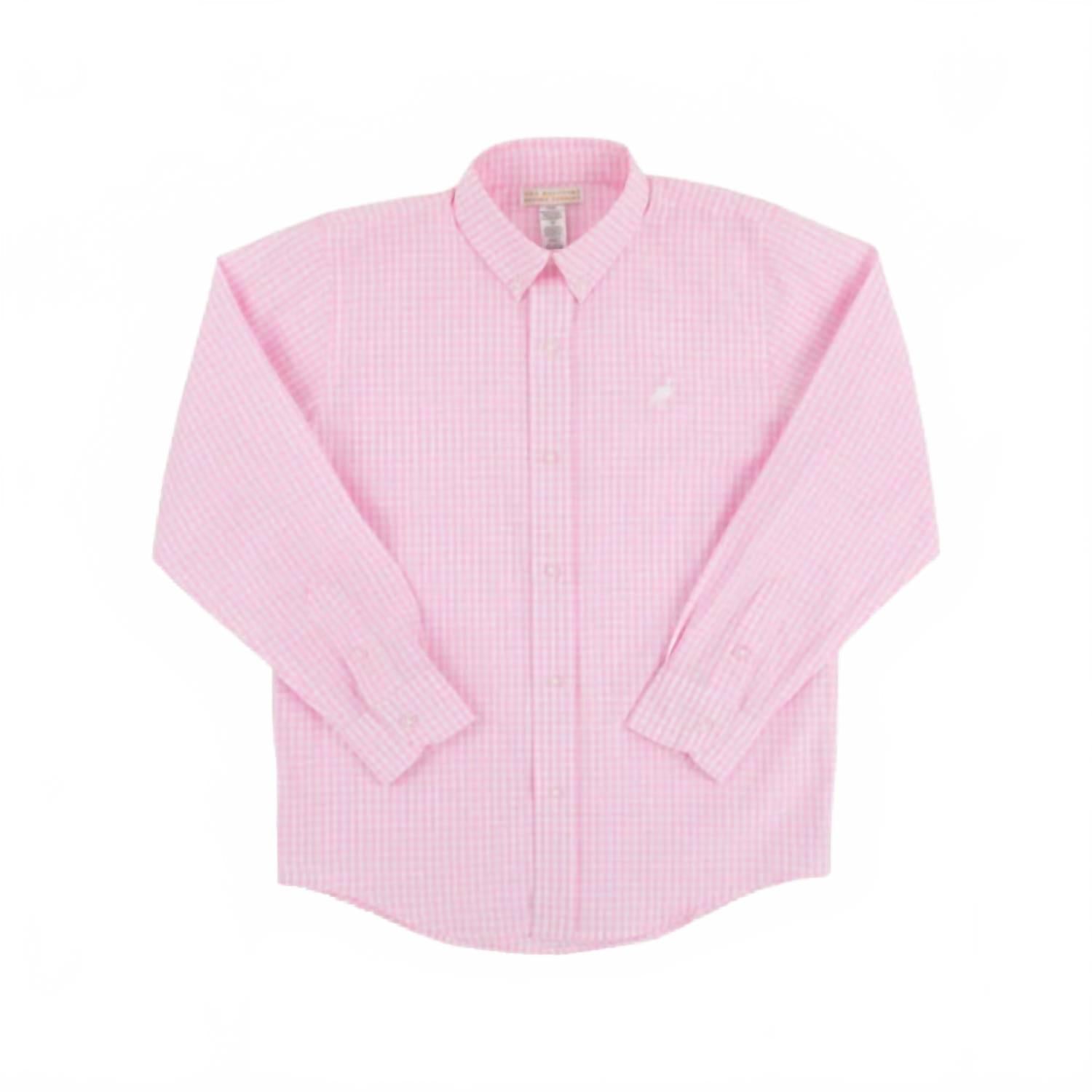 Dean's List Dress Shirt In Pink Greenbrier Gingham