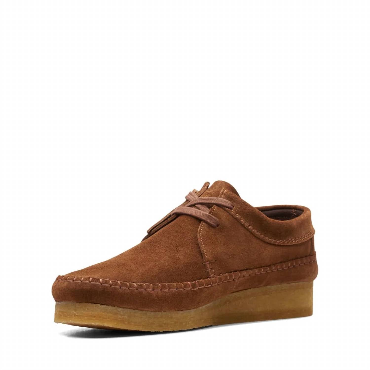 Men's Weaver Shoes In Cola Suede