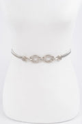 Minimal Metal Stretch Waist Belt