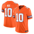 Denver Broncos Bo Nix Orange Vapor F.U.S.E. Limited Jersey