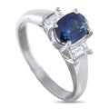 LB Exclusive Platinum 0.37ct Diamond and Sapphire Ring MF15-041026