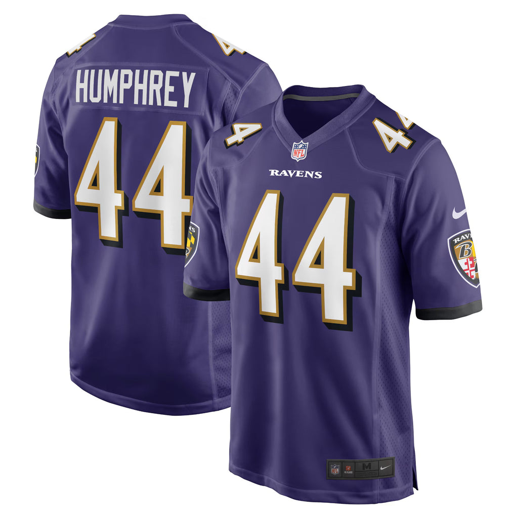 Baltimore Ravens Marlon Humphrey Purple Game Team Jersey