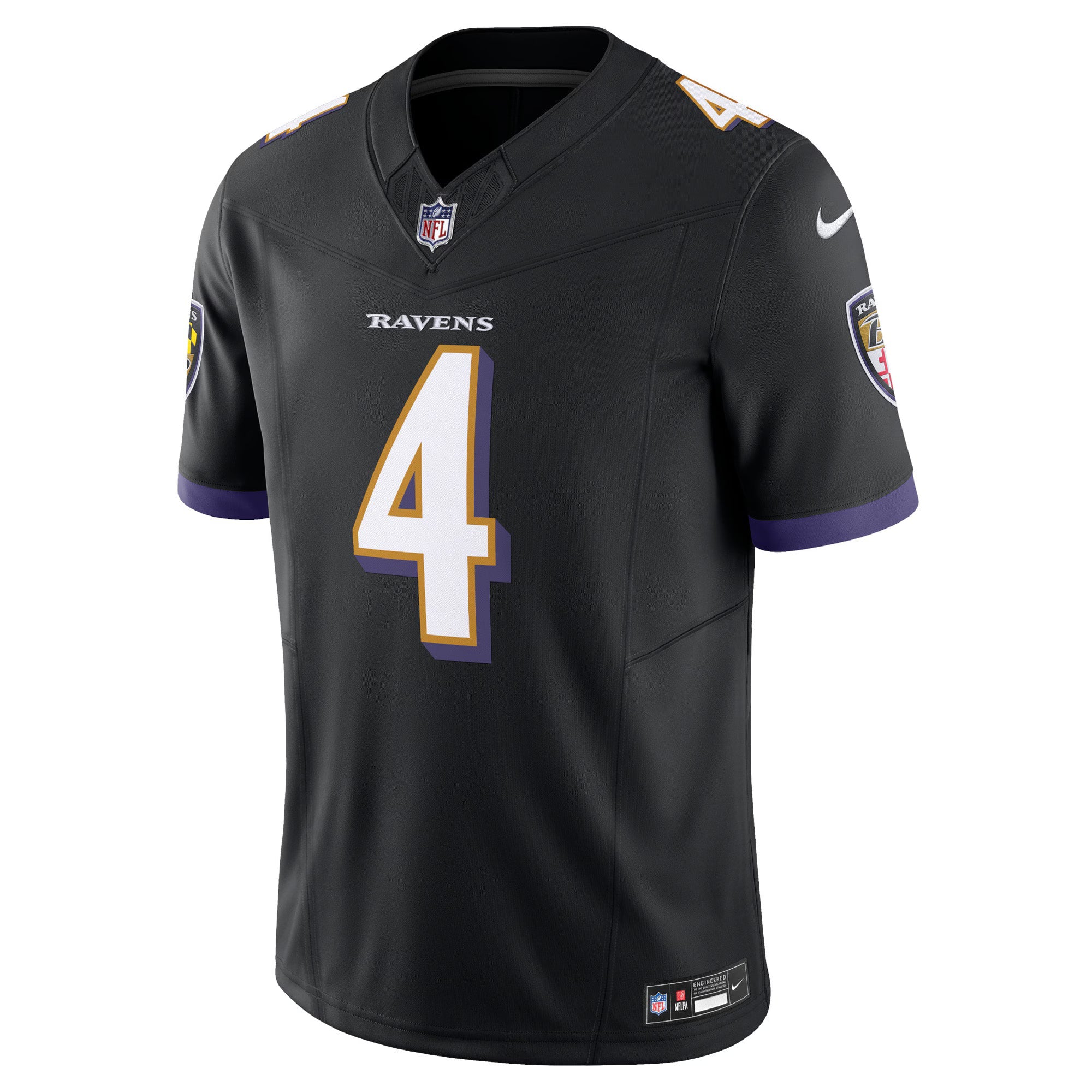 Baltimore Ravens Zay Flowers Black Alternate Vapor F.U.S.E. Limited Jersey