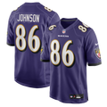 Baltimore Ravens Cornelius Johnson Purple Team Game Jersey