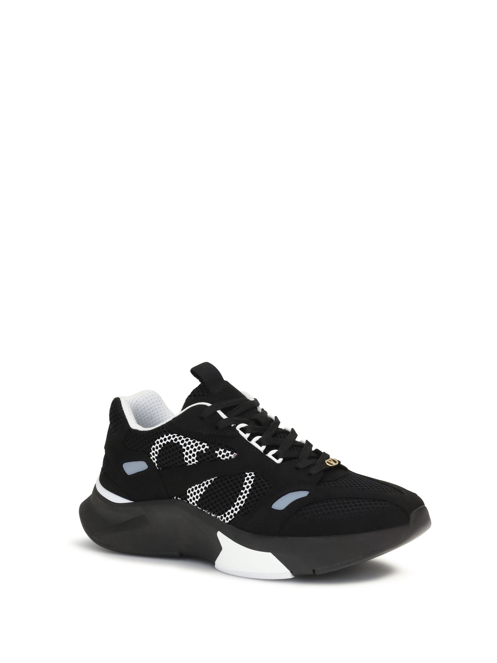 Valentino Garavani Men Demivee Mesh And Suede Sneakers