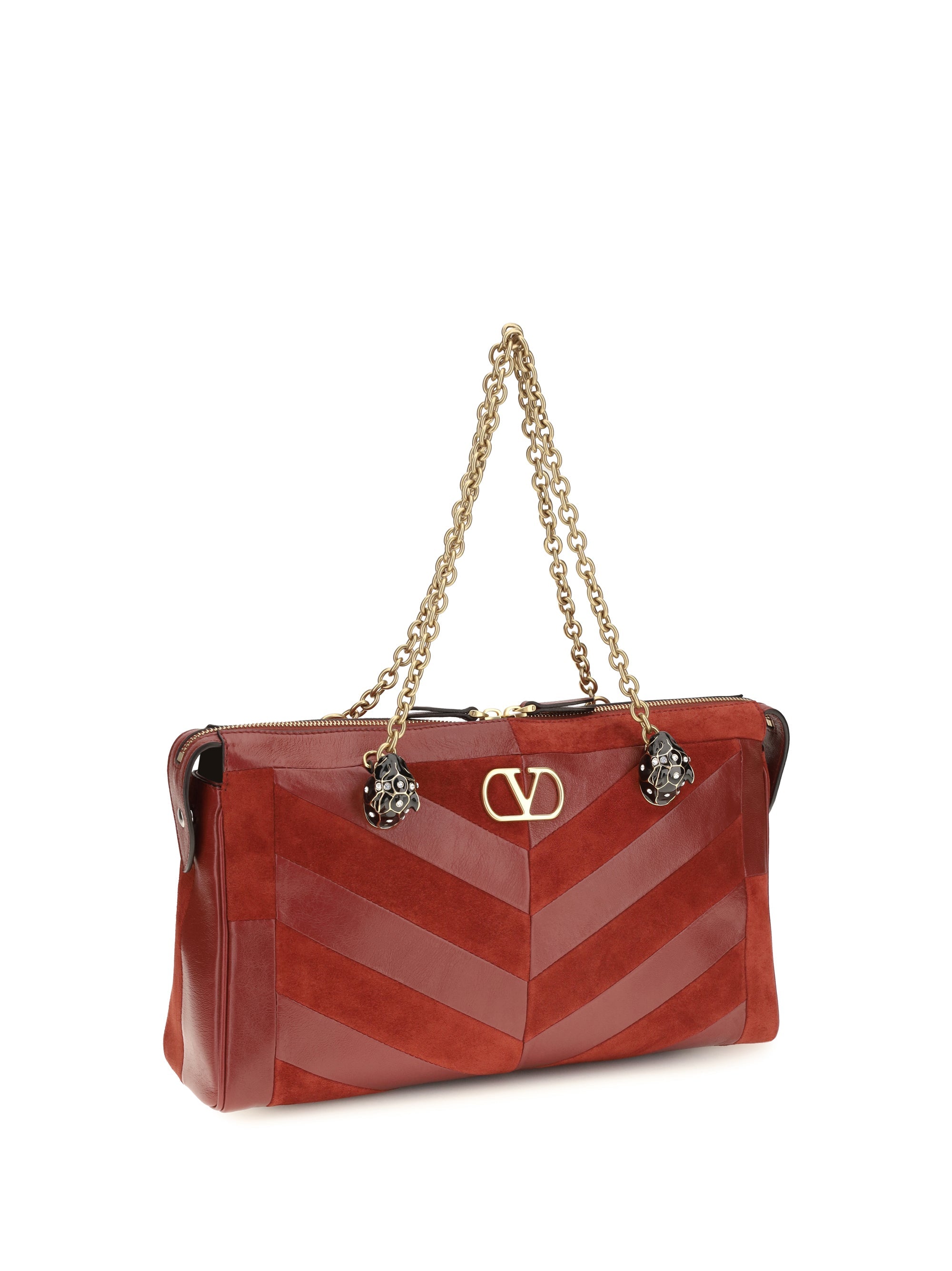Valentino Garavani Women Medium Chevron Pattern Panthea Shoulder Bag