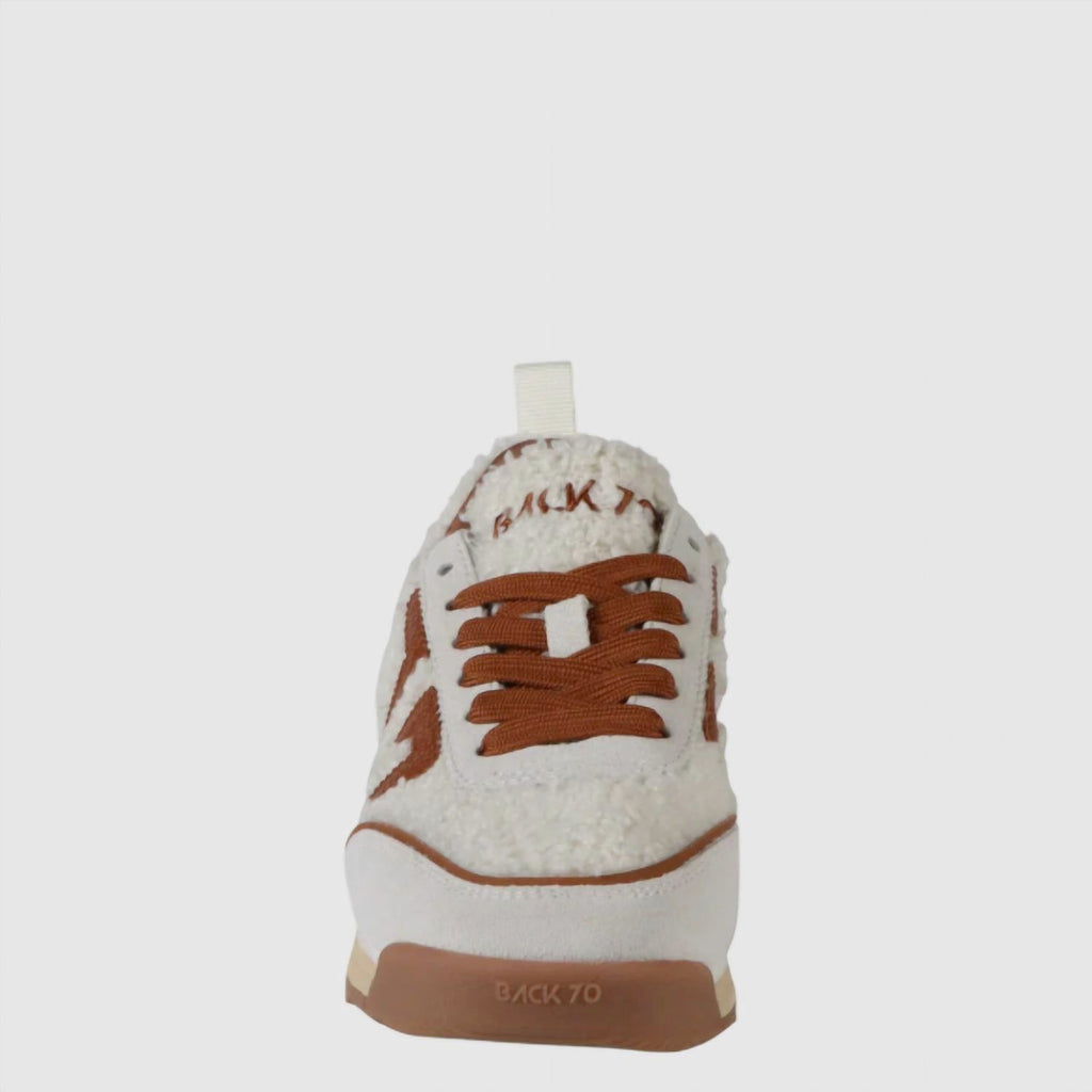 Women's Jogger Ft Sneakers In Milk Ice Cuoio