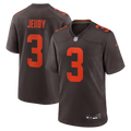 Cleveland Browns Jerry Jeudy Brown Alpha Dawg Game Jersey