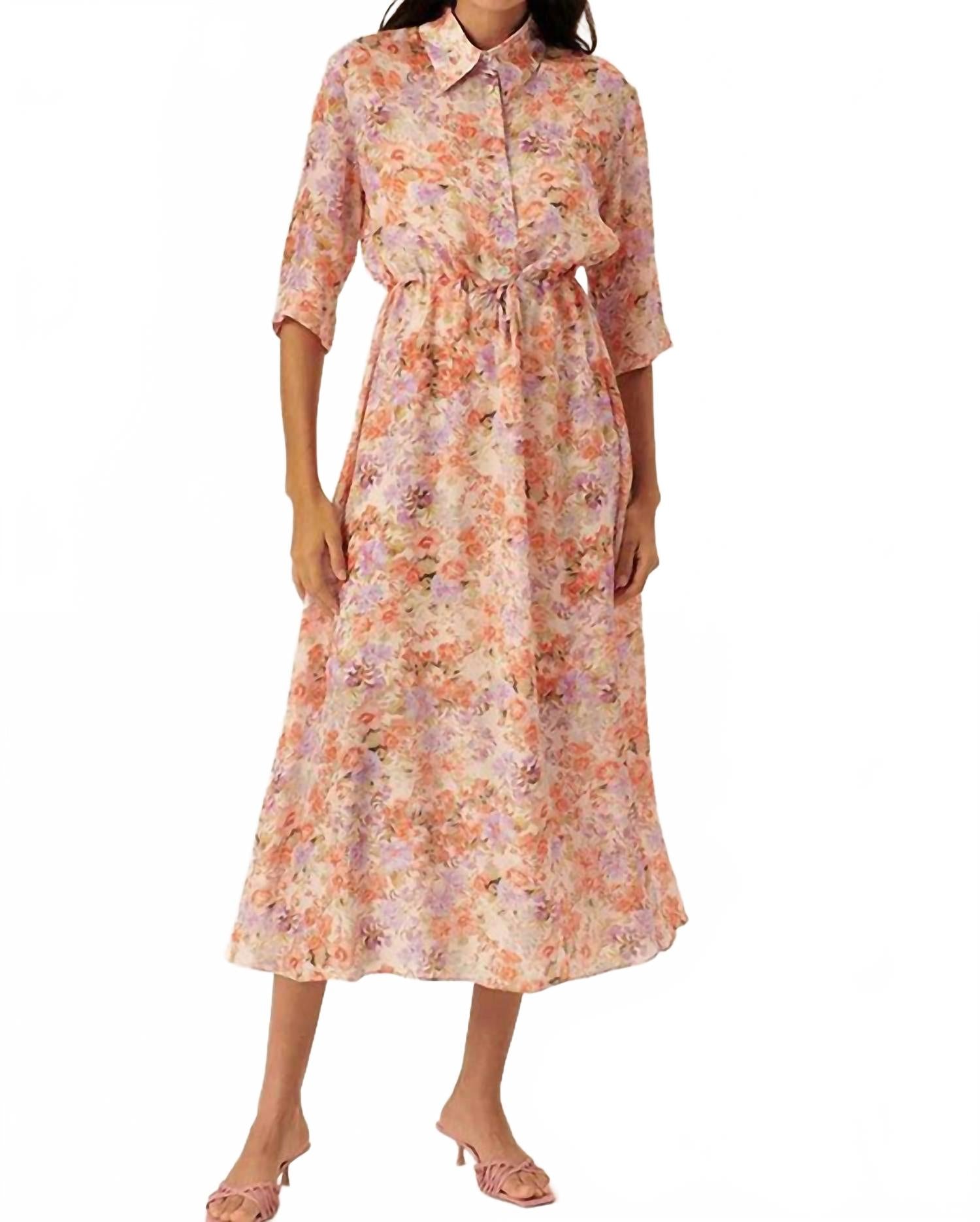 Maliyah Midi Dress In Multi Color