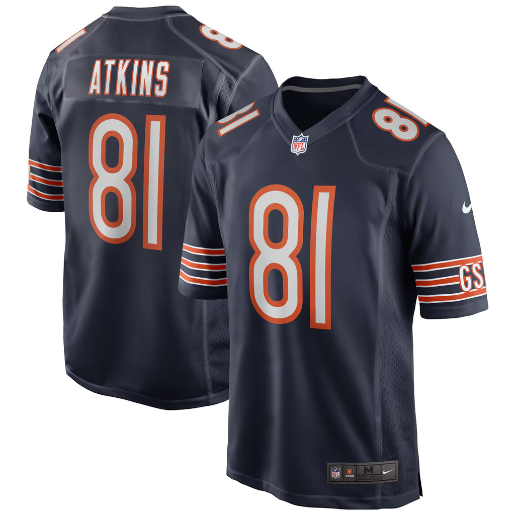 Chicago Bears Doug Atkins Navy Game Retired Player Jersey