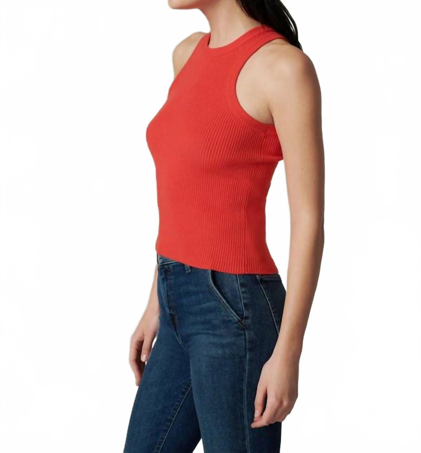 Daria Tank Top In Valiant Poppy