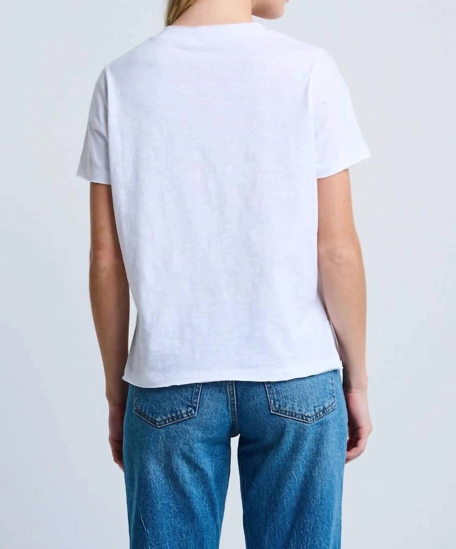 Hello Love Tee Top In White