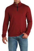 Arenaflex Quarter Zip Sweater In Burgundy