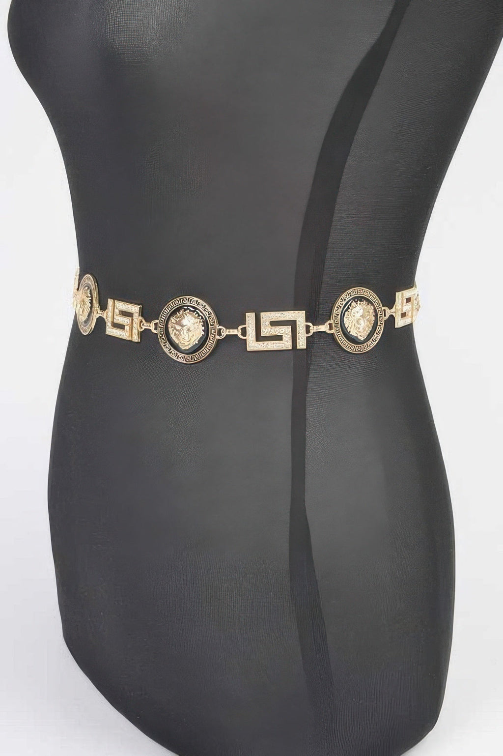 Metal Rhinestone Chain Belt