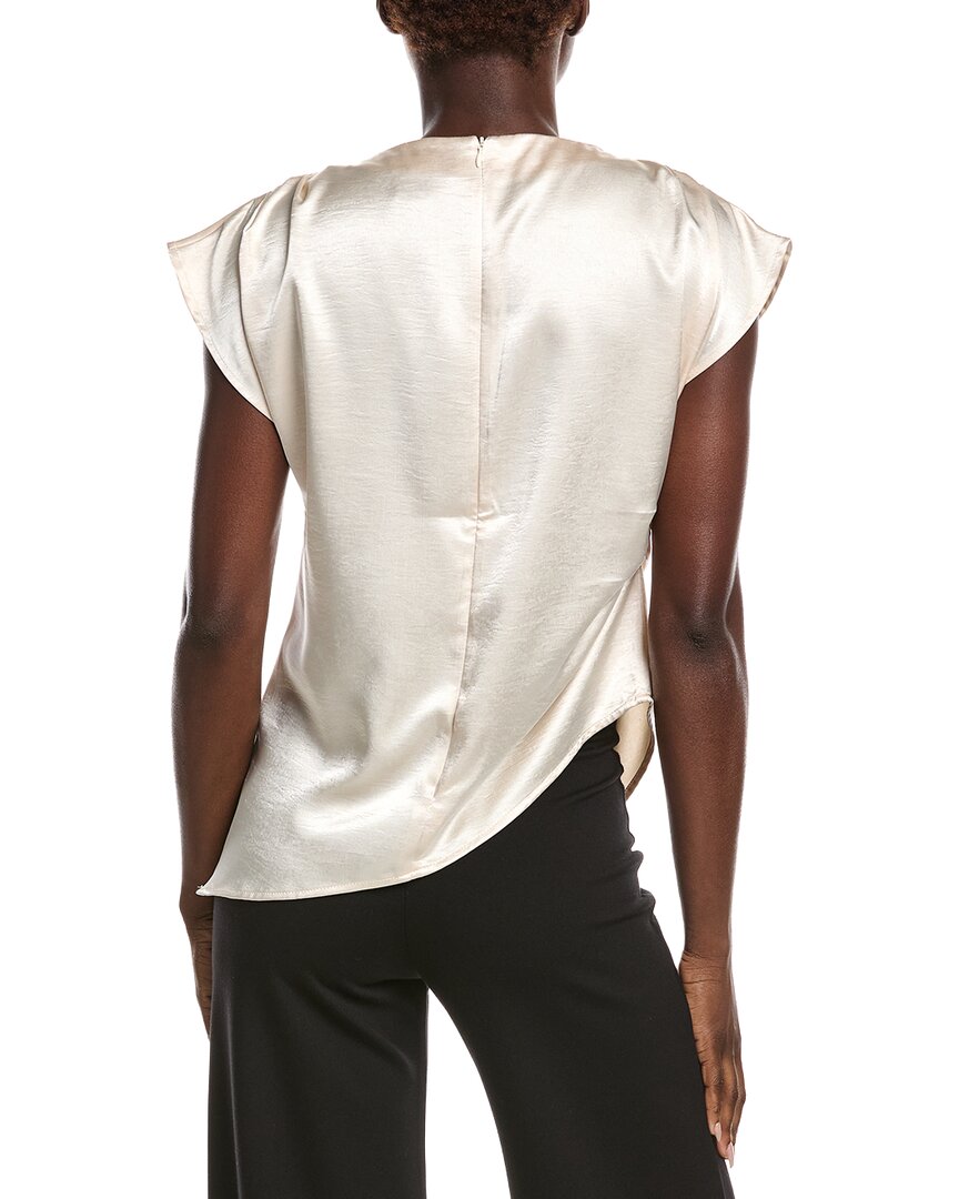 Gracia Asymmetrical Side Pleats Top