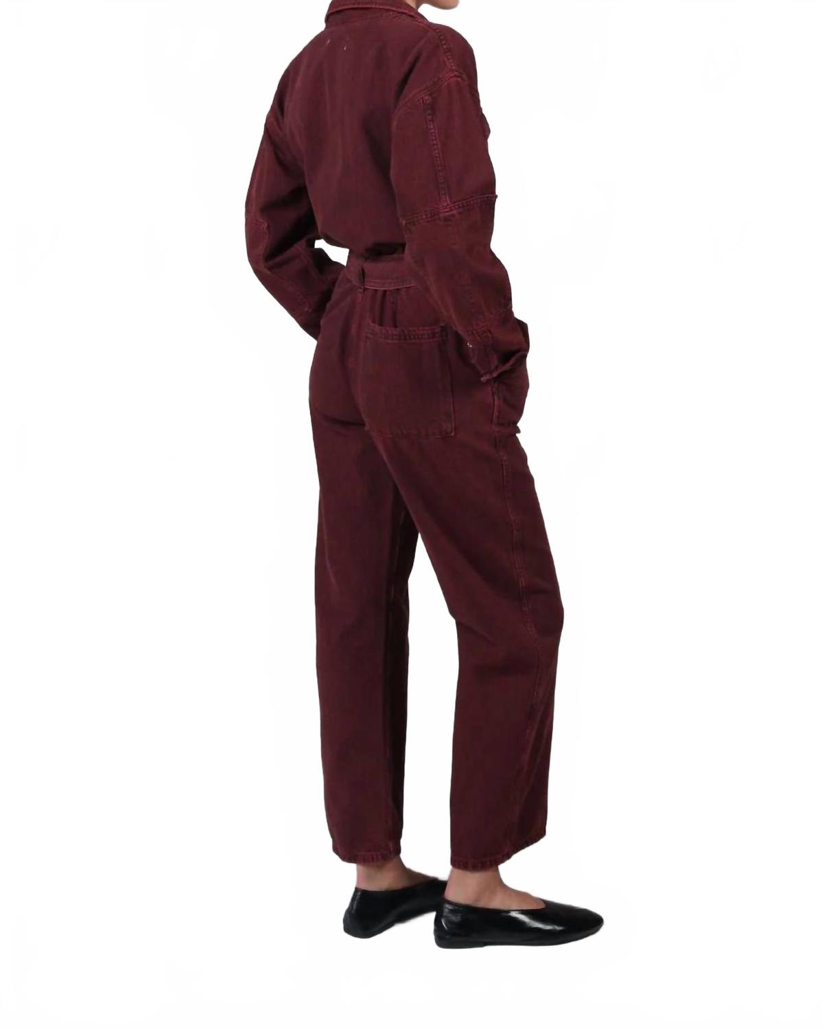 Larsen Utility Jumpsuit In Red