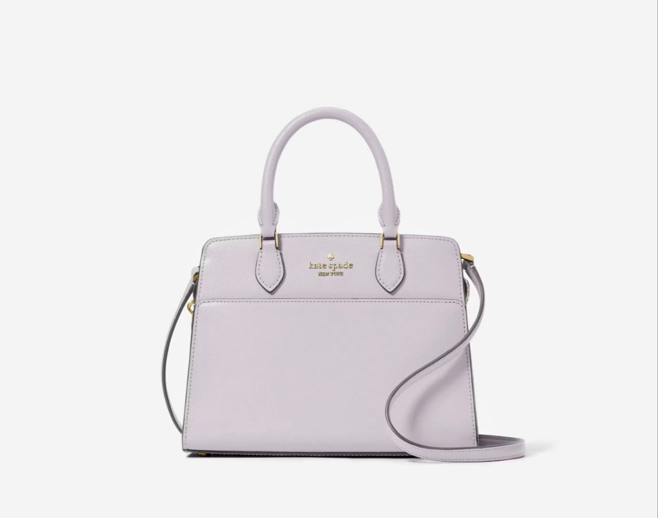 NWT Kate Spade Madison Leather Small Satchel In Pastel Lavender