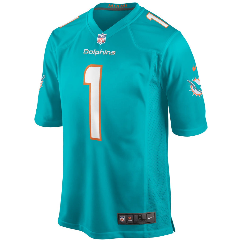 Miami Dolphins Tua Tagovailoa Aqua Player Game Jersey