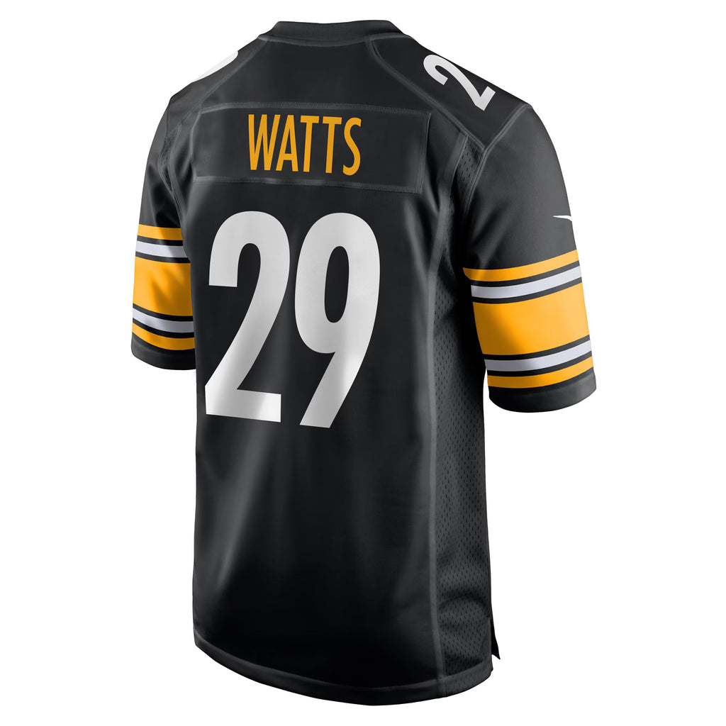 Pittsburgh Steelers Ryan Watts Black Game Jersey