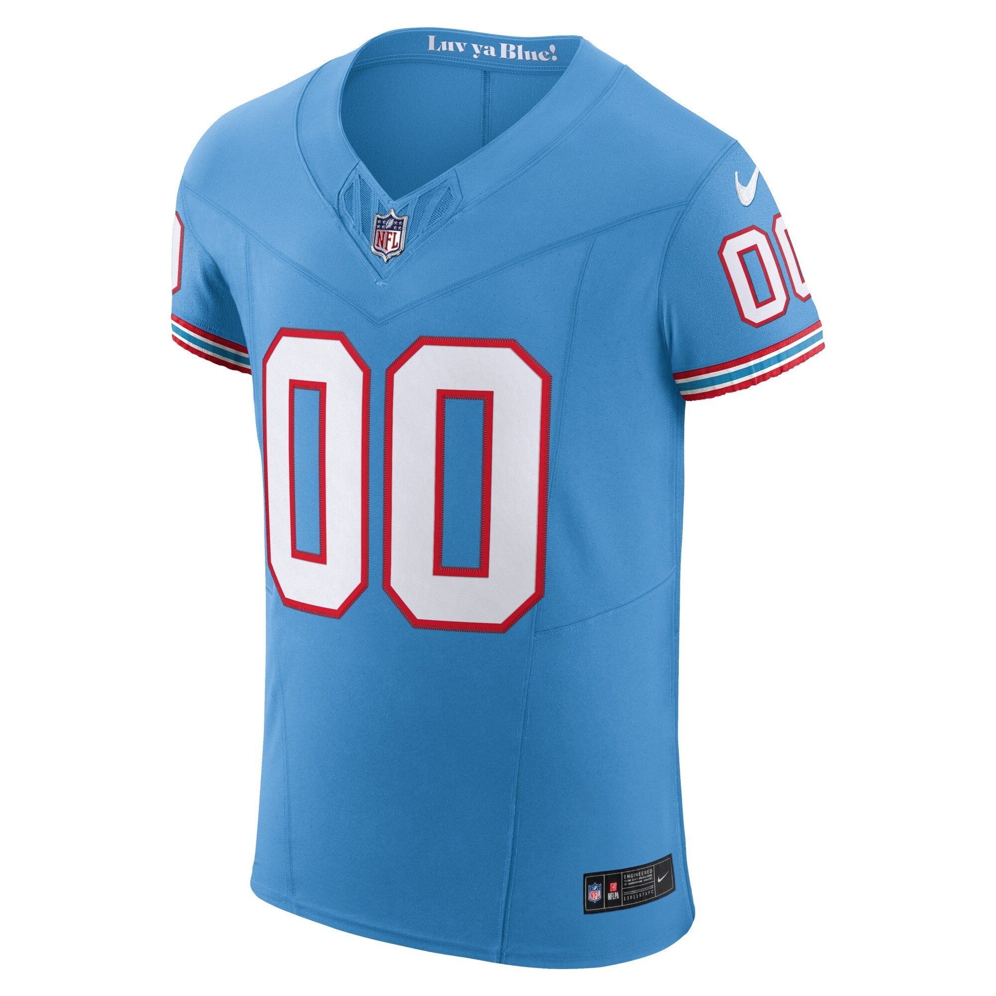 Tennessee Titans Light Blue Vapor F.U.S.E. Elite Custom Jersey