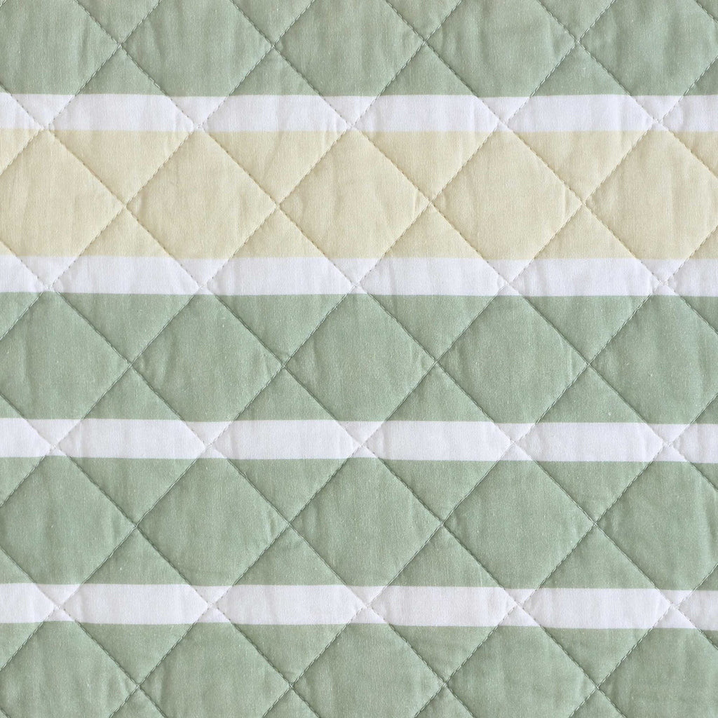 Nautica Varadero Stripe Green Twin Quilt Set
