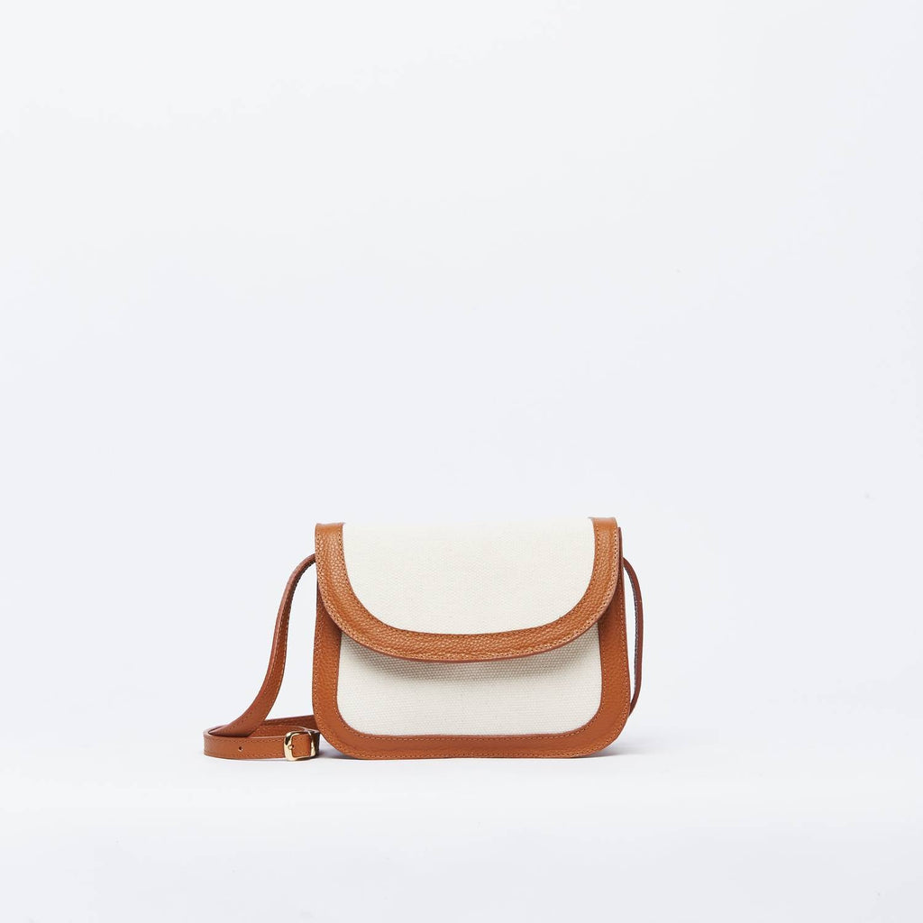Women's Leather Crossbody Bag In Caramel