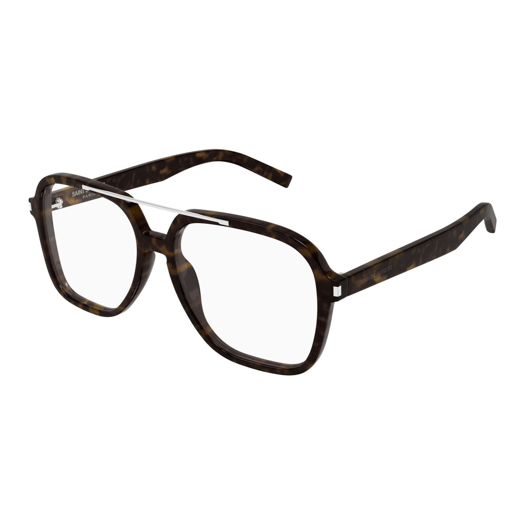 Oversized Square Tortoiseshell Sunglasses With Silver Metal Bridge