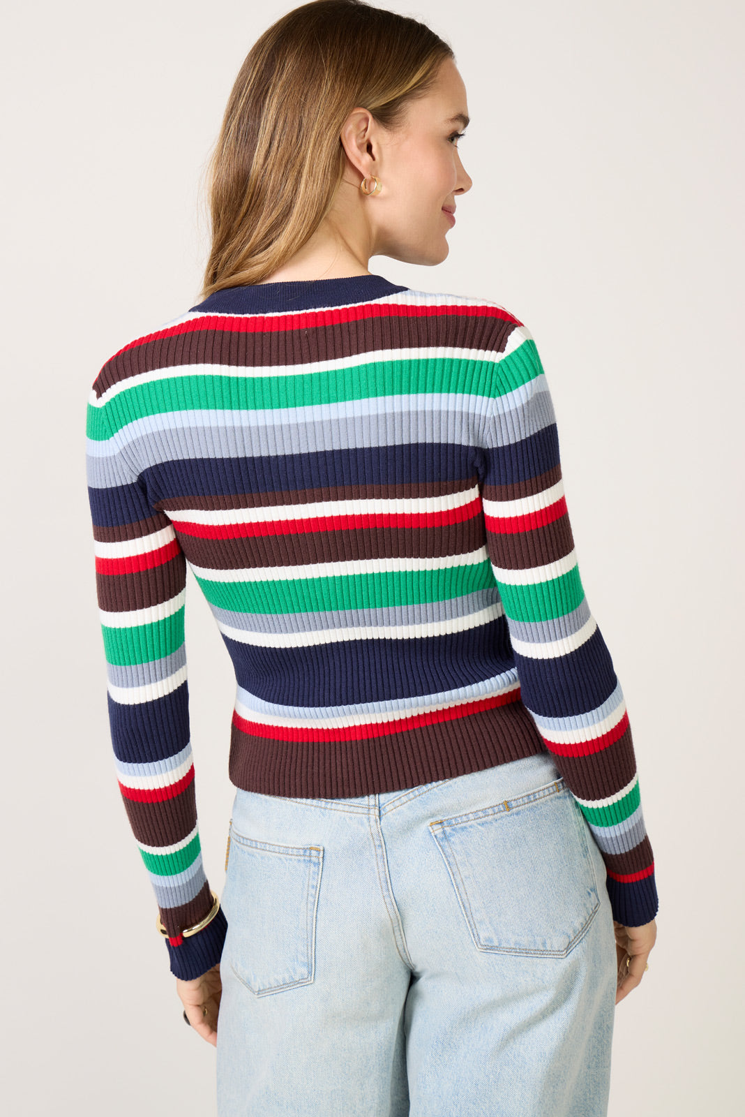 Women's Alyssa Stripe Twin Set Cardigan